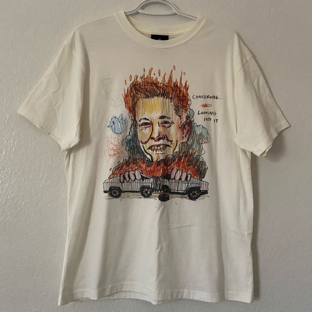 Teddy Fresh Elon Musk Shirt Size Medium